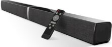 Soundbar for TV80W 2-in-1 Detachable Sound Bar with 3 EQ Modes& Auto Volume Boost, Bluetooth 5.3/ARC/Optical/AUX, Home Theater Audio System for TV/PC/Laptop/Game Console, Black,1 Pcs