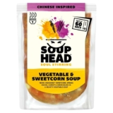 Soup Head Chinese Inspired Hot & Sour / Vegetable & Sweetcorn / Thai Inspired Tom Kha Gai Soup / Tom Yum Soup 300g