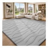 Sour Lemon Grey Rug 160x230cm, Washable for Living Room/Bedroom