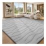 Sour Lemon Grey Rug 160x230cm, Washable for Living Room/Bedroom