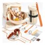Sourdough Starter Kit with Banneton Proofing Basket, Jar and Tools