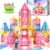 Soyee Diamond Magnetic Tiles Magnet Building Blocks – Princess Castle Toys for Girls & Boys Age 3-8 Birthday Present 5 6 7 8 9 10 Year Old Gifts for Kids Classroom