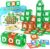 Soyee Magnetic Letter Tiles Learning Set for Kids Ages 3-12 Double-Sided Uppercase & Lowercase, Magnetic Alphabet Letters, Educational Toy, Preschool STEM Learning, Classroom Resources
