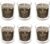 Spaas 6X Scented Candle 25h, Twinkling Touch, Khaki