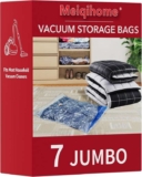 Space Saver Vacuum Storage Bags (7 Jumbo Pack) for Comforters, Blankets & Clothes Sold by meiqihome / FBA
