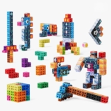 Spatial Soma Cube Puzzle Building Blocks for Kids Boys Girls 5,142 PCS Themed Interlocking Cube Set, STEM Educational Brain Teaser Toys, Safe ABS Material, ASTM Certified
