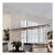 Special-Shaped Linear Wooden Dining Table Chandelier, Dimmable, Remote, 2 Lights