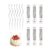 Spiral Birthday Candles, 36 Pcs Silver Metallic Twist