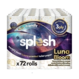 Splesh Quilted Luna Bloom 3-Ply Luxury Scented Toilet Tissue Paper, 72 Rolls