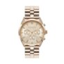Sports Luxe 38mm City Classic Multifunction Carnation Gold Bracelet Watch