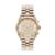 Sports Luxe 38mm City Classic Multifunction Carnation Gold Bracelet Watch