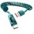 Spring USB A to C Fast Charging Cable Digital Display Nylon Braided Stretch Cord (Green,1m/39.37 in) – Sold by Haul Global/FBA
