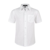 Spring&Gege Boys Short Sleeve Dress Shirt White 5-6 Years
