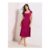 Square Neck Sculpting Stretch Midaxi Dress – Red