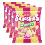 Squashies Drumstick Rhubarb & Custard 140g (Pack of 4) (£2.30 / £2.12 with S&S)