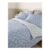 Stacey Solomon Blue Etched Floral Reversible Cotton Duvet Set SINGLE ONLY