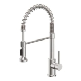Stainless Kitchen Faucet with Pull-down Sprayer, 2 Modes, 360 Swivel