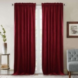 StangH Theater Red Velvet Curtains – Super Soft Velvet Blackout Insulated Curtain Panels 84 Inches Length for Living Room