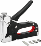 Staple Gun,Heavy Duty Staple Gun 4-in-1 Upholstery Heavy Duty Staple with 800 Staples,Adjustment Nail Steel Gun for Wood, Crafts, Carpentry, Decoration DIY
