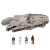 Star Wars Micro Galaxy Squadron Millennium Falcon – 9-Inch Assault Class Vehicle with Four 1-Inch Micro Figure Accessories