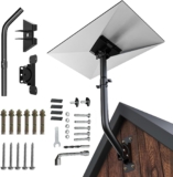 Starlink Gen 3 Mount 360 Adjustable V3 Starlink Wall Mount Starlink Gen3 Pole Mounting Kit with Starlink Gen 3 Pipe Adapter for Gen3 Starlink Internet Kit Satellite