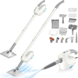 Steam Mop with Detachable Handheld Steamer, 10-in-1 Steam Cleaner