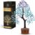 Steine und Kristalle Türkiser Kristall Kristall Ornament, Reiki Geschenke Home Decor Spirituelle, Schütze Dekor, Chakra Kristall Baum Feng Shui Dekor, Baum des Lebens Edelstein