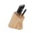 Stellar Poise, 5 Piece Knife Block Set, Wood