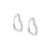 Sterling Silver Cubic Zirconia Heart Huggie Hoops