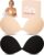Sticky Bra, Stick On Bra Push Up Invisible Strapless Bras for Women, Reusable Backless Bra Silicone Adhesive Bra with Nipple Covers for Evening, Wedding and Backless Dresses
