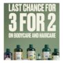 Stock up on Your Body Care and Haircare Favourites with 3 for 2- ENDS Monday