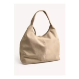 Stone Suede Zara Shoulder Bag