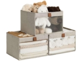 StorageWorks Shelf Storage Boxes with Clear Window and Handles 32.5 x 32.5 x 23 cm Sold by StorageWorks Direct FBA