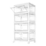 StowBin 23L Storage Bins with Lids, 4-Tier