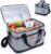 Straame 30L Insulated Cooler Bag, Large Lunch Bag Cool Bag for Picnic, Travel & Camping, Leakproof Foldable Cool Box with Shoulder Strap, Quick Access Top, Insulated Lunch Bag, Grey