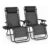 Straame Zero Gravity Chairs Set of 2 Folding Garden Loungers