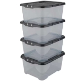 Strata Curve Storage Boxes with Lid Clear 4 x 10L / 2 x 30L – £9 / 3 x 24L / 1 x 100L – £9.33 – Free C&C