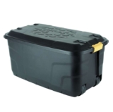 Strata Heavy Duty Black 145L Wheeled Storage Trunk with Lid (Free C&C Only)