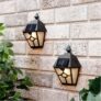 Streetwize Solar Wall-Mounted Lanterns 2-Pack