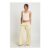 Stripe Cotton Low Rise Wide Leg Trouser