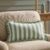 Stripe Frill Edge Sofa Cushion Cover – Sage – w/Code