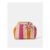 Stripe Raffia Clutch Bag