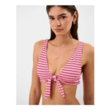 Stripe Tie Front Bikini Top Multi £12.50