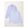 Striped Blue Long Sleeve 2 Pack Oxford Shirts