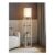 Struttura Wooden Shelves Floor Lamp with Fabric Shade