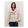 Studio Edit Camel Cropped Trench Coat