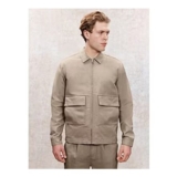 Studio Edit Taupe Woven Linen Blend Shacket