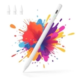 Stylus for iPad 2018-2026, Palm Rejection, 2x Fast Charging, White