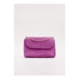 Suede Chain Clutch Bag