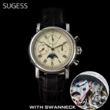 Sugess S394 / M199 Moonphase Master Mechanical Chronograph Watch ( VAT inclusive / Seagull ST1908 / Date ) w/codeSUGESS Official Store